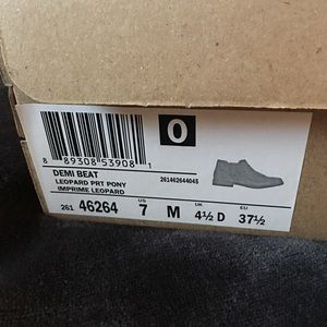 clarks demi beat leopard print